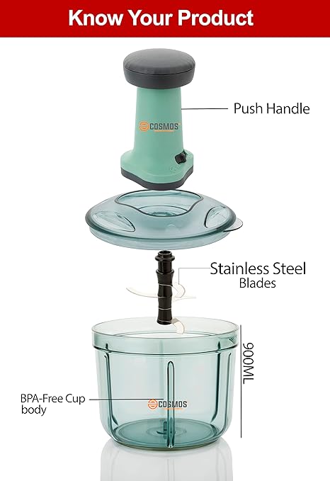 Food Chopper Hand Press Vegetable Chopper Cutter